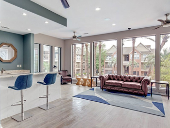 Clubhouse with shuffleboard